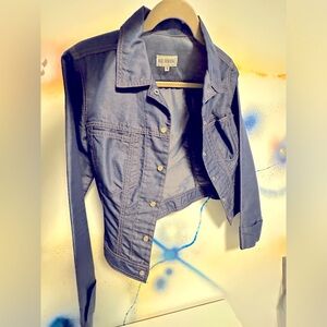 ❤️‍🔥Holt Renfrew Brand New Jean Jacket w/gold & diamonté snap closure💎✨
